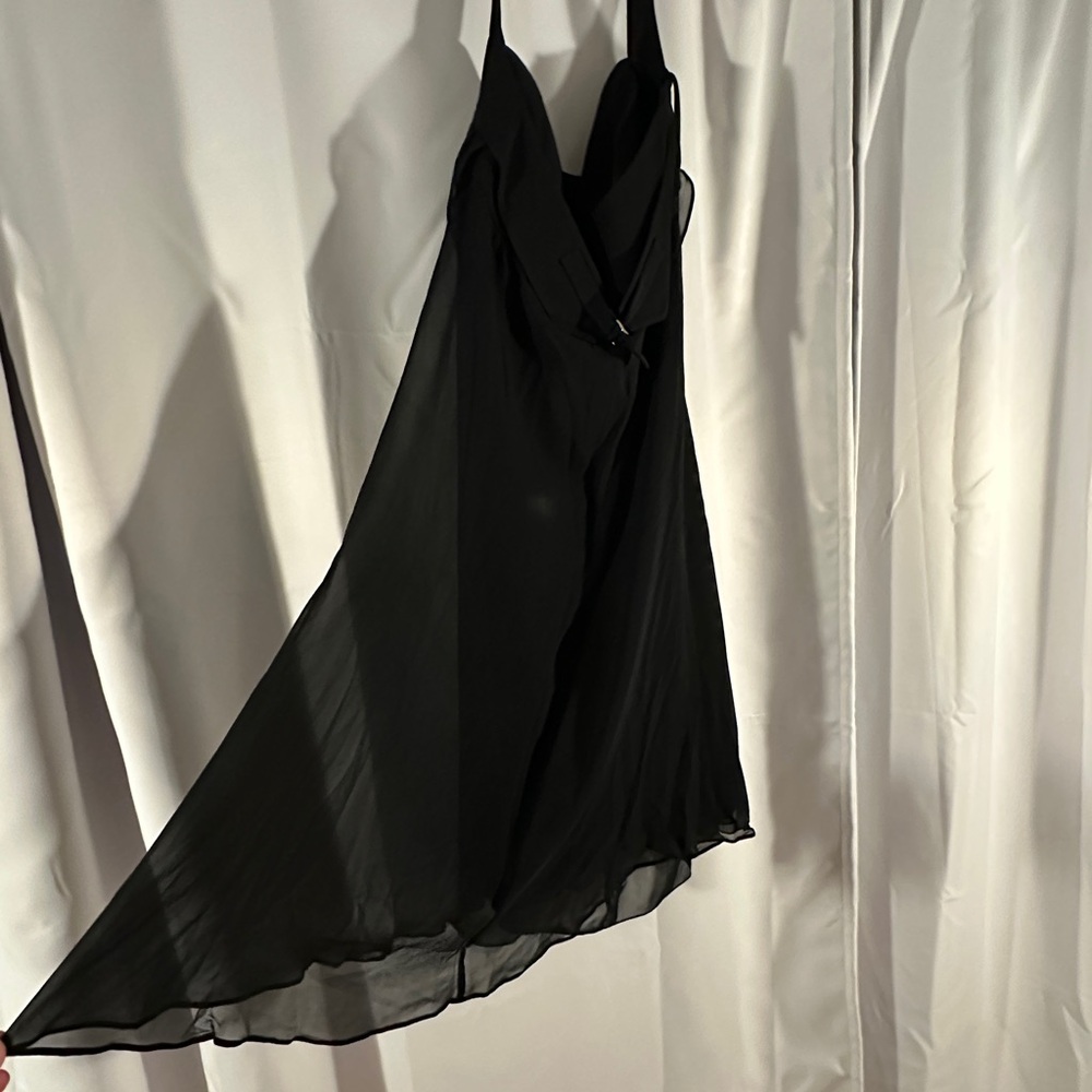 Emporio Armani Black High Low Dress